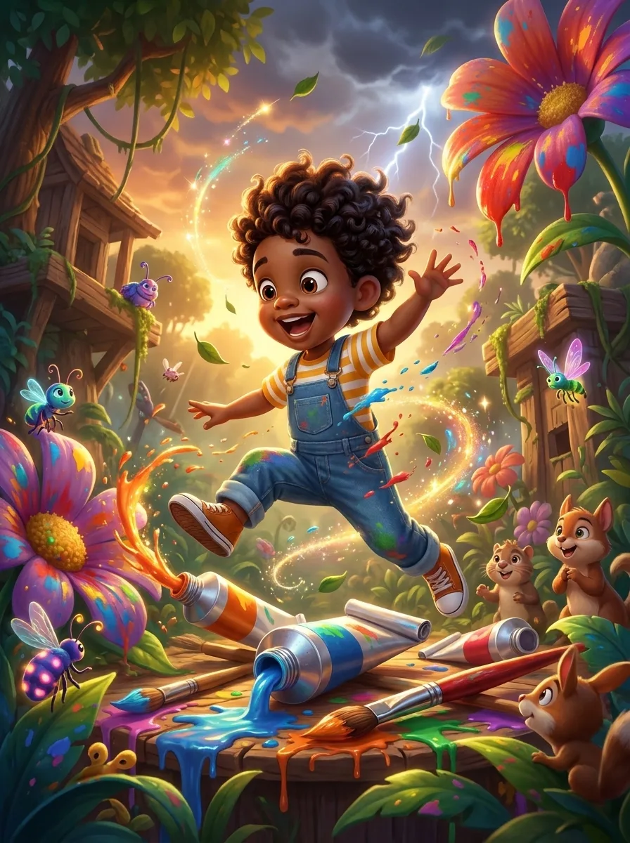 The Magic Paintbrush - chapter 2: A Colorful Mess