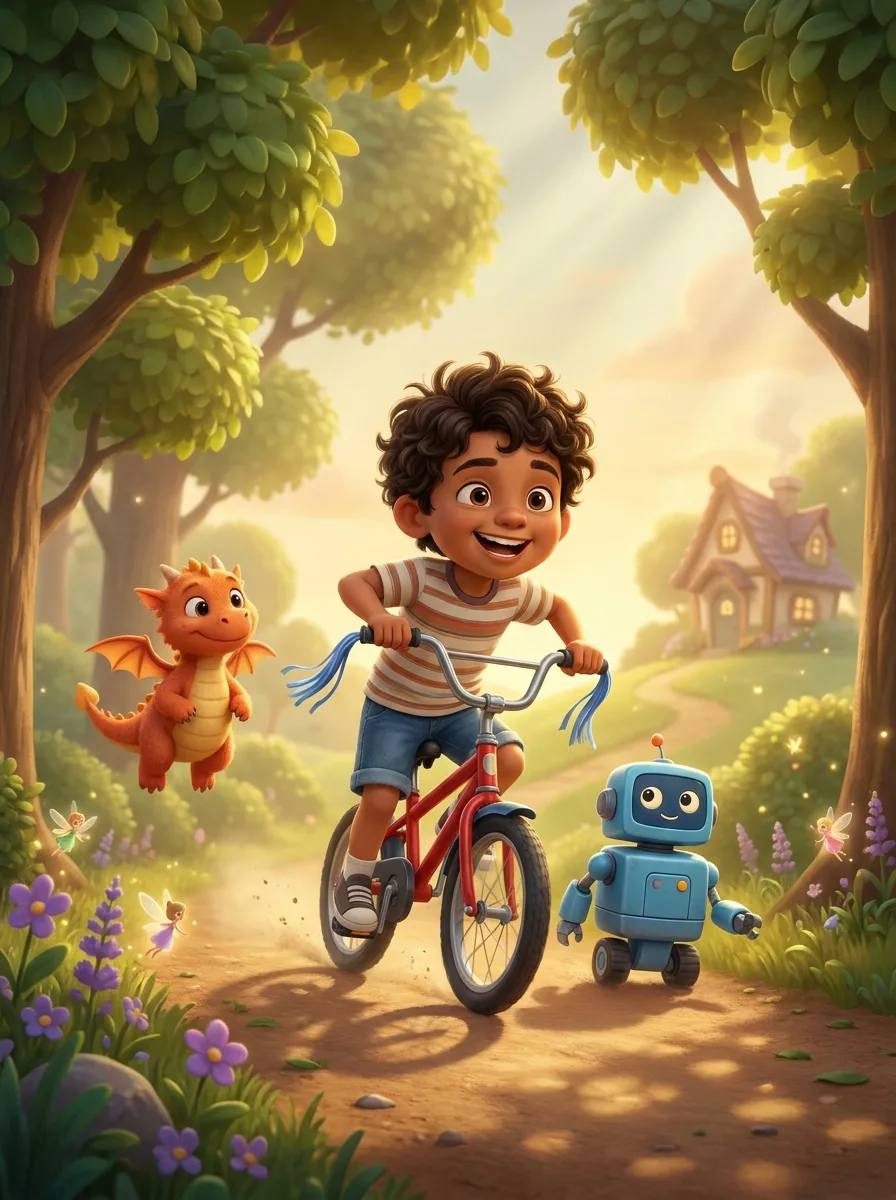 Look, No Training Wheels! - personalized children's book cover