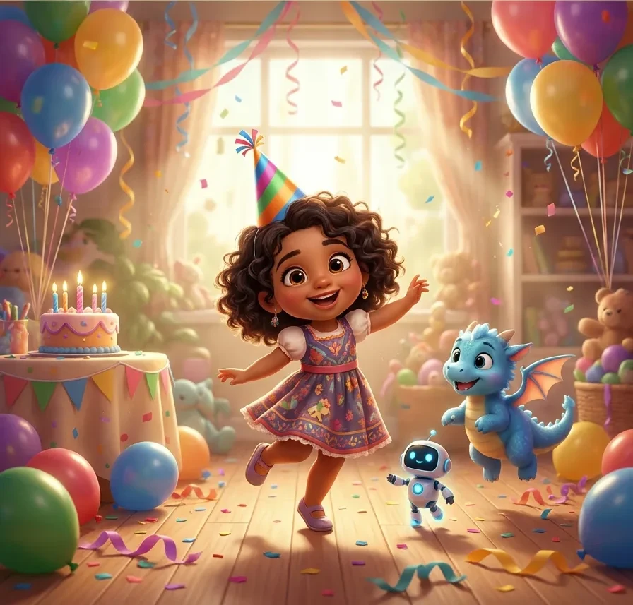 The Best Birthday Ever - personalized children's book cover