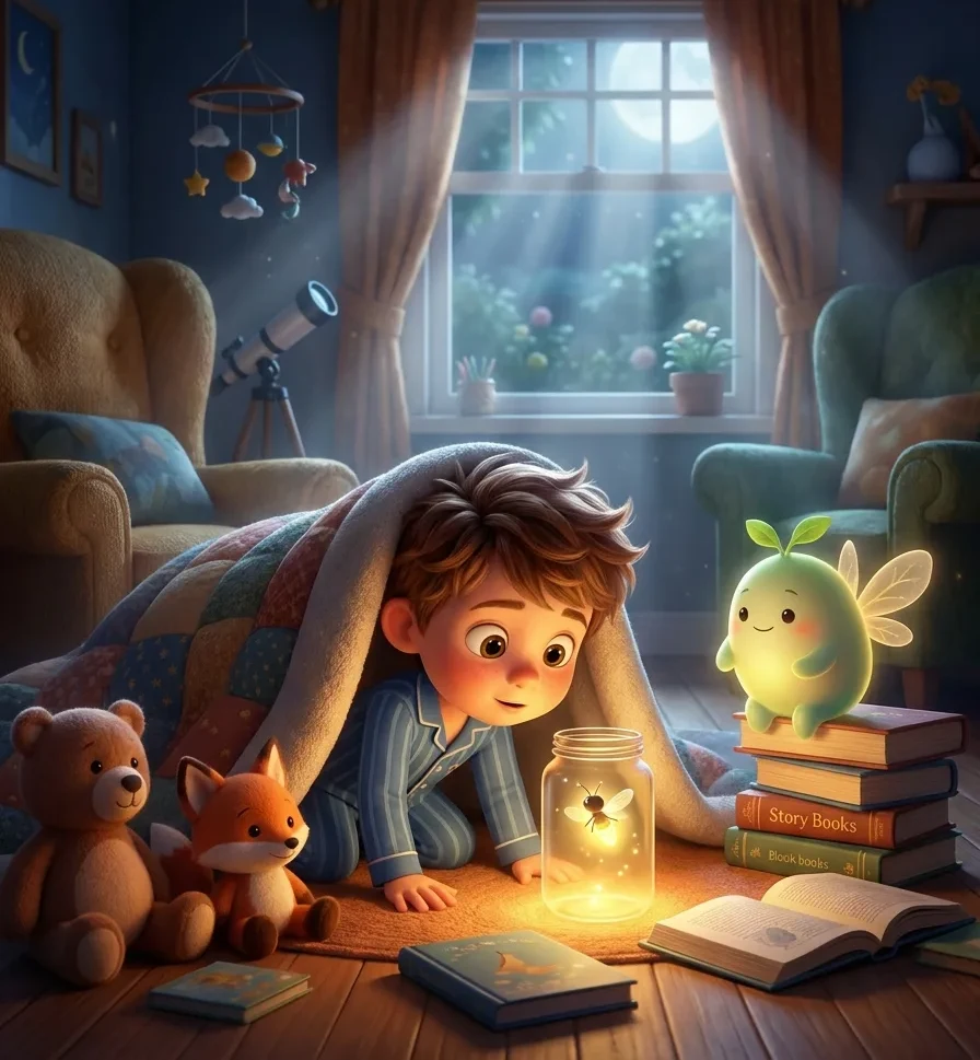 Not Afraid of the Dark - personalized children's book cover