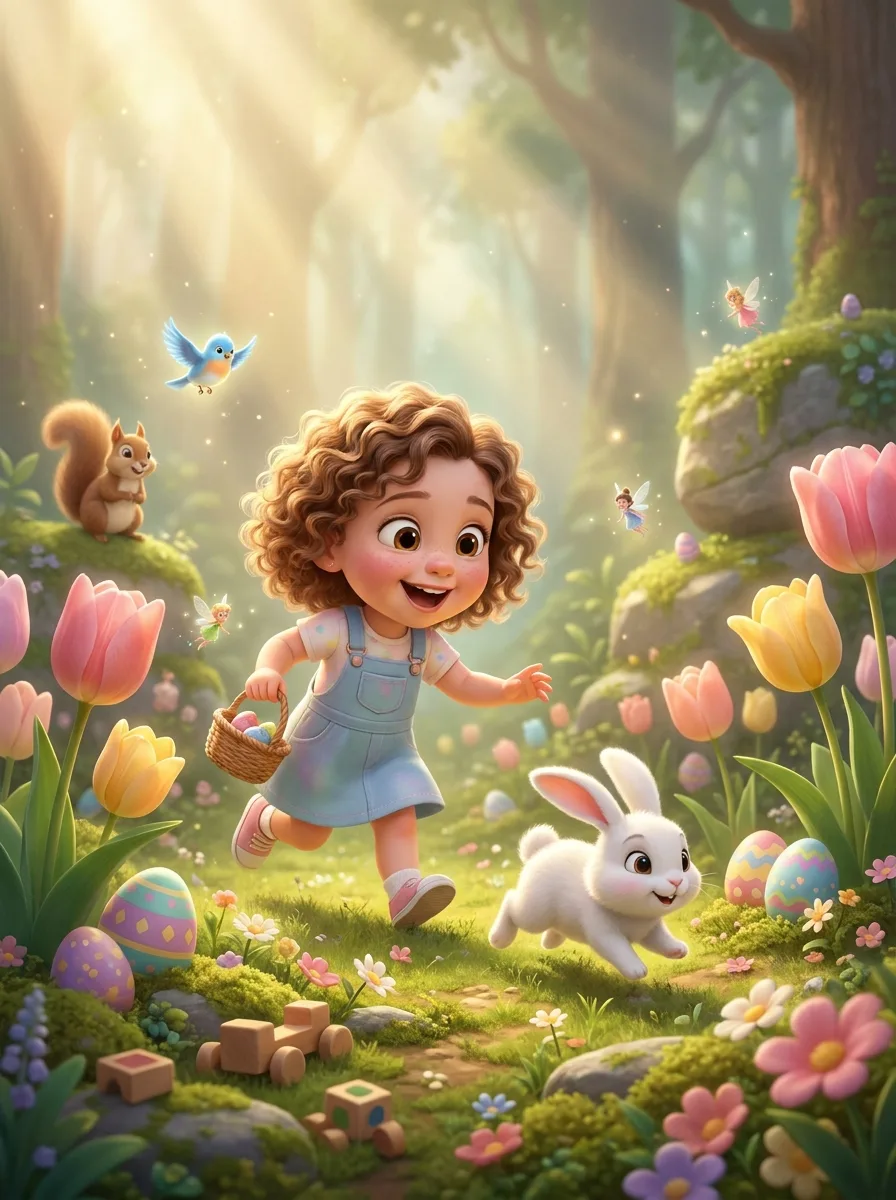 The Great Egg Hunt - personalized children's book cover