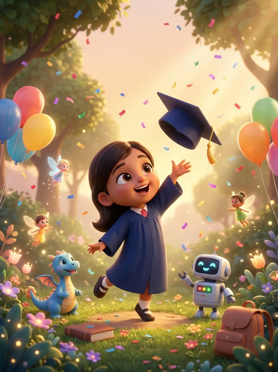 Little Graduate - personalized children's book cover