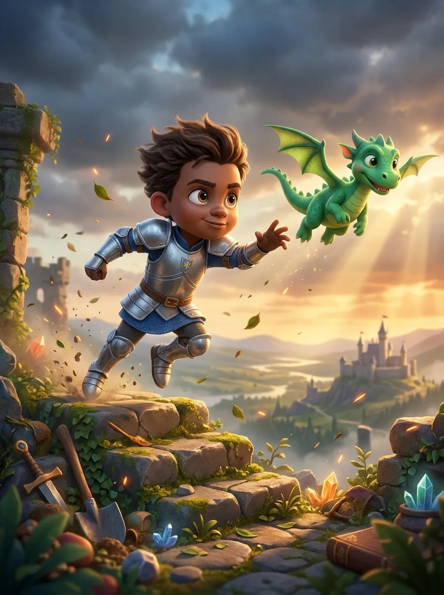 The Brave Little Knight - chapter 2: The Dragon on the Hill