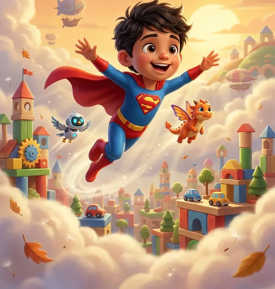 Superhero - personalized children's book cover
