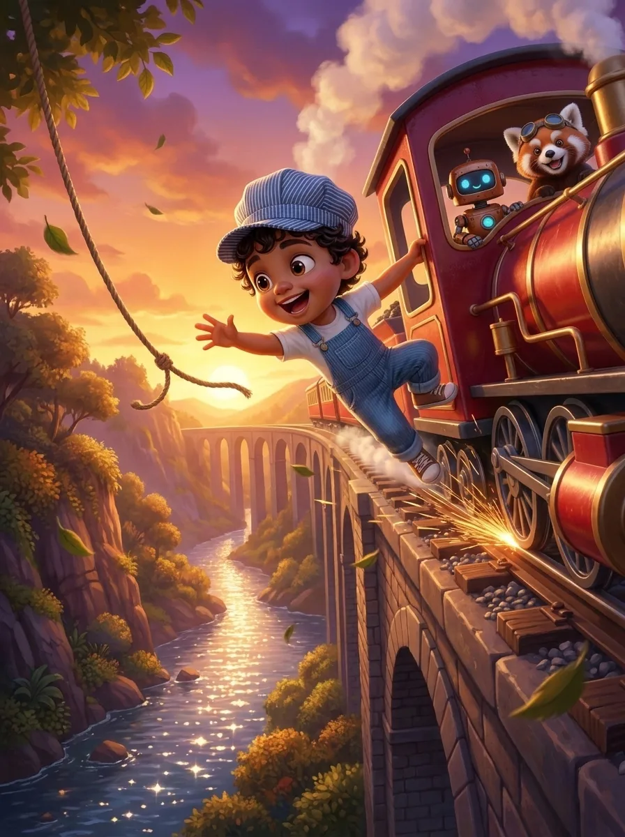 The Little Train Driver - chapter 2: Over the High Bridge